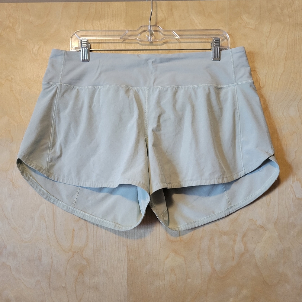 Lululemon Speed Up Shorts *4 inch mystic mint size 10